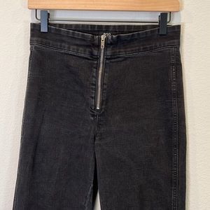 Urban Outfitters I BDG I Flat Front Flared Black Denim Jeans